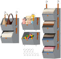 DIMJ 4-Tier Hanging Closet Organizer, Modular Bins for RVs and Small Spaces by DiMJ
