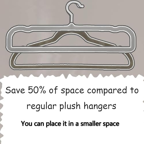 20 Pack Velvet Pants Hangers for Closet Space Saving, Thin Hanger (Black) - Image 4