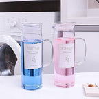 Glass Laundry Detergent Dispenser with Labels & Handles, 2 Pack by KitHero