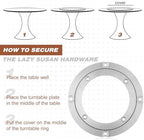 JaGely 2 Pack Lazy Susan Aluminum Turntable, 12 Inch - Image 6