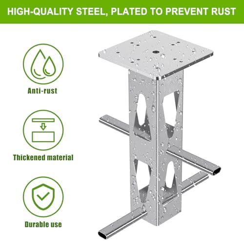 Dolibest Heavy Duty In-Ground Umbrella Base, Universal Steel Rustproof Steel Ground Umbrella Stand, Space-Saver Steel Anchor for Outdoor Offset Cantilever and Middle Pole Patio Umbrellas - Image 2