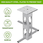 Dolibest Heavy Duty In-Ground Umbrella Base, Universal Steel Rustproof Steel Ground Umbrella Stand, Space-Saver Steel Anchor for Outdoor Offset Cantilever and Middle Pole Patio Umbrellas - Image 2