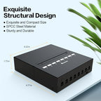 8 Port Blank Keystone Patch Panel Shielded Compatible with LC/SC/ST/FC/USB/HDMI Keystone Jack for Desk Mount Home Ethernet Termination Box - Image 6
