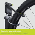 Delta Wall Ride Bike Rack Wall Mount with Tire Wall Guard Cycle – Vertical Bike Mount Holds Up to 100 lbs – Fully Adjustable Vertical Hanger Hook Design Provides Easy Bicycle Storage Access - Image 5