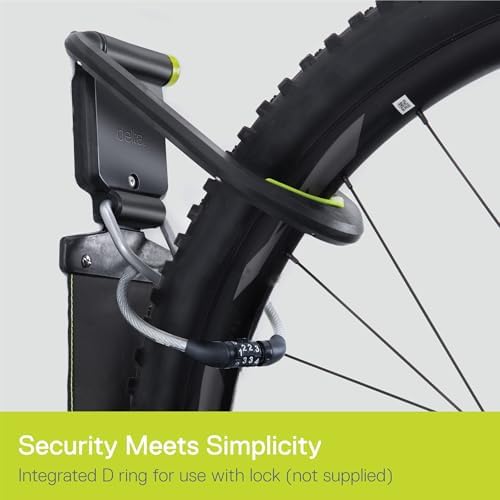 Delta Wall Ride Bike Rack Wall Mount with Tire Wall Guard Cycle – Vertical Bike Mount Holds Up to 100 lbs – Fully Adjustable Vertical Hanger Hook Design Provides Easy Bicycle Storage Access - Image 5