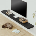 Vivelove Deep Floating Shelves 72x12” Set of 1, Black - Image 2