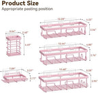 YASONIC Shower Caddy Adhesive, Rustproof Shower Organizer, Wall Shower Rack - Image 2