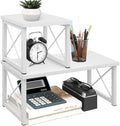 ELITEROO Wooden Desktop Shelf, Freestanding Small Bookshelf Organizers by ELITEROO