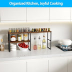 Golener Kitchen Counter Organizer, Countertop Shelf, Adjustable, Stackable - Image 3