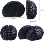 Brain Bookends Office Decorative Bookends for Shelves Heavy Bookends Book Stoppers Book Holders for Desk Decoration (Black) - Image 5