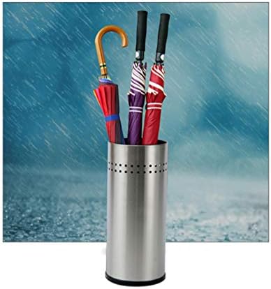 Umbrella Storage Bucket Indoor Umbrella Stand Organizer Stainless Steel Small Holder with Draining for Entryway Home Office Lobby - Image 5