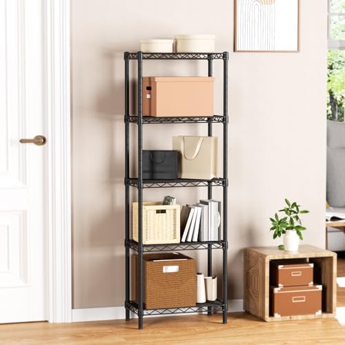 Golpart 5Tier Adjustable Storage Shelves Metal Wire Shelving Standing Shelf - Image 6