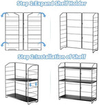 Bathroom Counter Organizer, Makeup Organizer Countertop Rack, 3 Tier, Black - Image 7