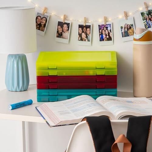 IRIS USA File Box |Made in USA| Fits 8.5"x11" A4 Paper, (6-Pack) - Multi - Image 2