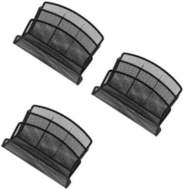 ARTIBETTER 3pcs Desktop File Folder Organizer Mesh Storage Rack File Sorter Office Decor by ARTIBETTER