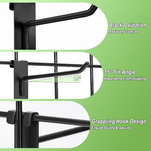 100 Pcs Gridwall Hooks, 6 Inch Grid Wall Hook Display for Gridwall Panel - Image 3