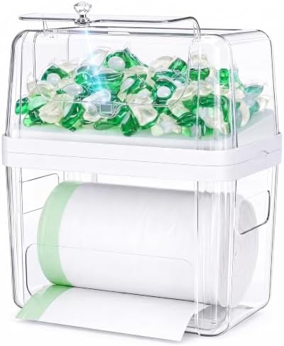 Delamu 3 In 1 Trash Bag Holder Dishwasher Pod Holder With Moistureproof Lid by DELAMU