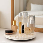 12-Inch Mother of Pearl Lazy Susan for Table Top, Champagne Gold - Image 4