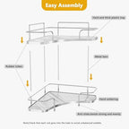 FOLLOWIN 2 Tier Bathroom Organizer Countertop Corner, Makeup Organizer - Image 4