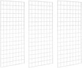 Commercial Grade Gridwall Panels – Heavy Duty Grid Panel for Any Retail Display, 2’ Width x 4’ Height, 3 Gridwall Panels Per Carton (White Finish) by Home