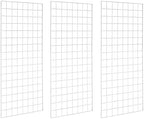 Commercial Grade Gridwall Panels – Heavy Duty Grid Panel for Any Retail Display, 2’ Width x 4’ Height, 3 Gridwall Panels Per Carton (White Finish) by Home