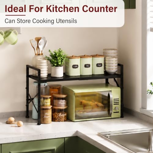 Expandable Storage Shelves, Adjustable Kitchen Storage Rack Shelf Organizer - Image 4