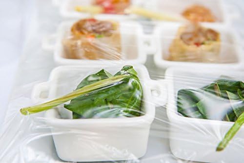 Bits N Things Plastic Food Film Seal Wrap in Cutter Dispenser, Stretch Tight, Food Service Grade, 12" x 2000' Square Feet Roll - Image 3