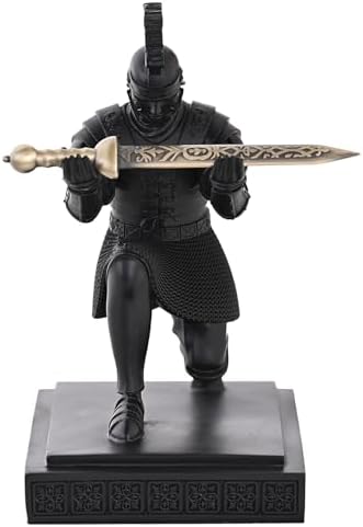 Roman Praetorian Warrior Knight Pen Holder Desk Ornament Black by CYXStar