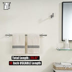 JQK Chrome Towel Bar, 20.5 Inch 304 Stainless Steel Thicken 0.8mm Towel Rack Bathroom, Towel Holder Polished Finished Wall Mount, Useable Length 18 Inch, TB110L18-CH - Image 3