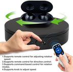 Motorized Rotating Display Stand with Remote, 7.87in 360 Electric Turntable for Display,Photography,3D Scanner Models, Motorized Lazy Susan and Photography Turntable Control Angle/Speed,Step/Swing/Continuous Rotation - Image 7