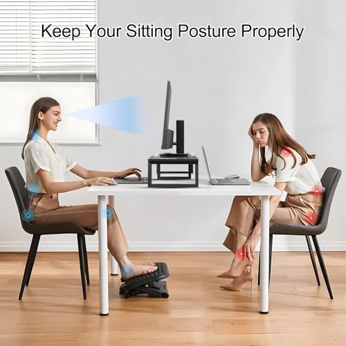 aboxoo 45" TV Riser with Light for 32-60 inch TV, TV Shelf with Steel Legs - Image 3