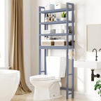 Smiry Bamboo Over The Toilet Storage Cabinet, 4 Tier, Grey by Smiry