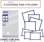 Hefty Shrink-Pak Vacuum Storage Bags – For Clothes, Pillows, Towels, Blankets & More – Space Saver Vacuum Suction Sealer Bags for Home or Travel – 4 Jumbo Cubes, 43.5 x 34 x 18 Inches - Image 5