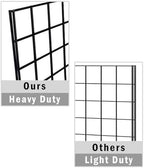 Gridwall Panel, 2'x6', Heavy Duty, Black, Commercial Grade, Wall Display, 1 Pack, Metal, Powder Coated, Freestanding, Retail, Trade Shows, Organize Garages, Closets, Grid Panel - Image 4