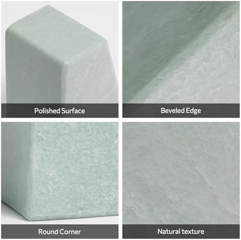 Marble Bookends for Heavy Books, 11LB Decorative Bookends for Shelves - Image 3