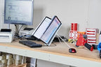 Durable Instaview20 Pocket Expandable Desktop Reference System - Letter Size 10 Double-Sided Panels - Black Color Borders, 13.78" x 13.78 x 3.35 (WxLxH) (Pack of 10) - Image 6