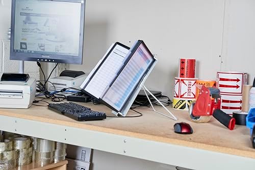 Durable Instaview20 Pocket Expandable Desktop Reference System - Letter Size 10 Double-Sided Panels - Black Color Borders, 13.78" x 13.78 x 3.35 (WxLxH) (Pack of 10) - Image 6