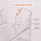 shoe slots organizer, Clear Shoe Stacker, Adjustable Level Shoe Rack,Storage Space Saver for Sneakers Display (Transparent, 16Pack) - Image 3