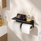 FORIOUS Toilet Paper Holder with Shelf, Commercial Toilet Paper Dispensers - Image 4