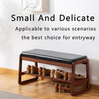 latifolia Shoe Rack Bench, Shoe Bench for Entryway(Black,31.50''L) - Image 4