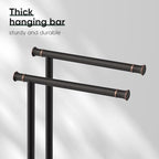 Hoimpro Hand Towel Holder Stand Bathroom Towel Bar Rack Countertop Bronze - Image 6