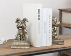 Vintage Antique Gold Dog Bookends,Decorative Book Ends for Shelves - Image 6