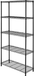 Whitmor 5-Wire Shelving Unit, Metal Storage Shelves, Durable Heavy Duty Shelf, Easy Assembly for Pantry, Kitchen, Garage, Plant 36"L x 14"W x 72"H by Whitmor