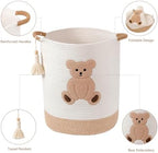 51L Baby Hamper for Nursery Laundry Basket Rope Stuffed Animal Storage Bins - Image 5