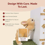 Bunny Bookend Set with 4 Bookmarks – Cute Rabbit Book Holders for Kids Books, Childrens Room Shelves, White Forest Animal Bookends, Peter Rabbit Book Decorations, Gift for Baby Nursery Bunnies - Image 5
