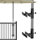 Fixed Clip Patio Umbrella Holder for Deck Railing Umbrella Base by HAPPYGATE
