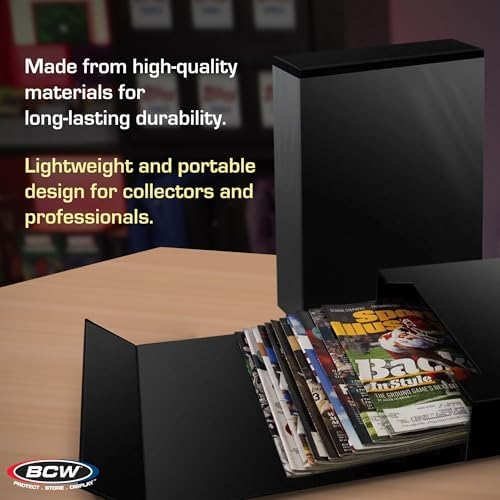 BCW Magazine Stor-Folio with Magnetic Closure, Holds 20 Magazines, Black - Image 5