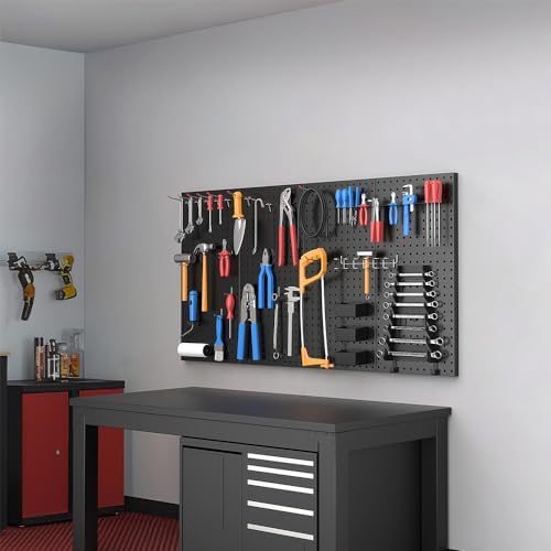Ultrawall 4 Pcs Metal Pegboard Wall Panels, Peg Boards for Garage Tool Storage (Pack of 2) - Image 6