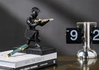 Roman Praetorian Warrior Knight Pen Holder Desk Ornament Black - Image 4