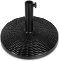 22 Lbs 17.72 Inch Round Umbrella Stand, Heavy Duty Weighted Base for Outdoor Market Parasols, Stable Holder for Patio Deck Lawn Garden Poolside, Black by Unknown